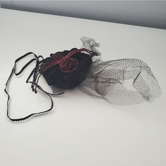 Purple Spider Black Velvet Gothic Halloween Headpiece Hair Accessory main image 12